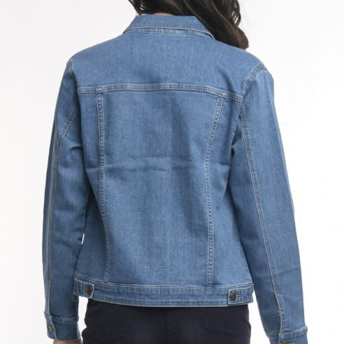 Orientique Denim Collared Jacket Dark