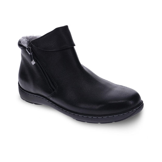 Scholl Wellness Double Zip Boot - Black