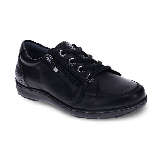 Scholl Wombat Zip Sneaker - Black