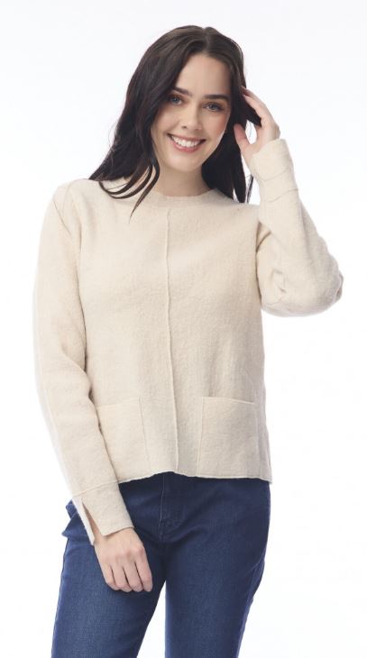 Orientique Merino Wool Knit Top