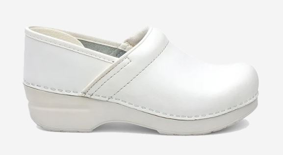 Dansko Professional XP Box White Clog sz 40