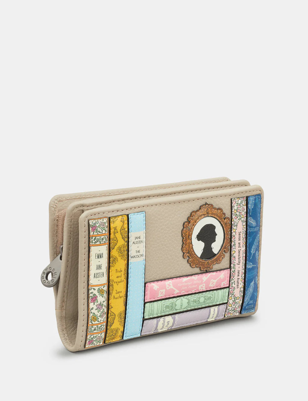 Yoshi Jane Austen Small Zip Around Purse Grey