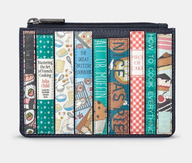 Yoshi Cook Bookworm Zip Coin Purse Navy