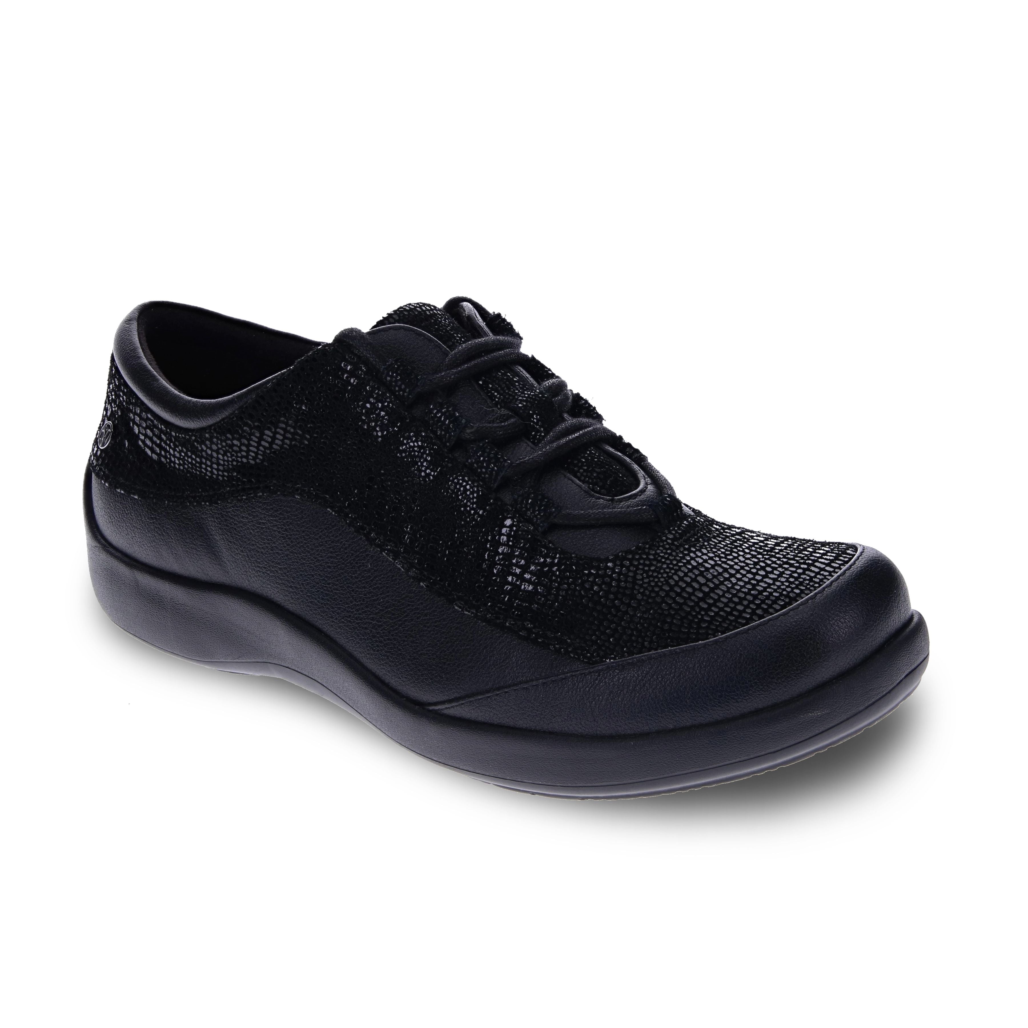 Revere Alberta Lace up - Black Lizard 