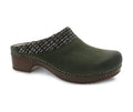 Dansko Bev Woven Collar Lichen Burnish Clog 