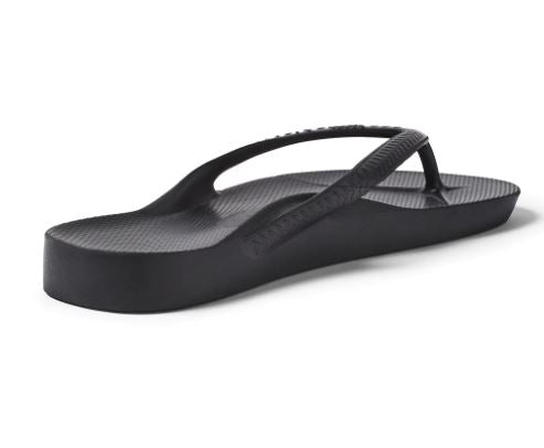 Archies Arch Support Thongs Black