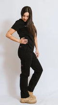 Green Hip Give Cargo Pants Black