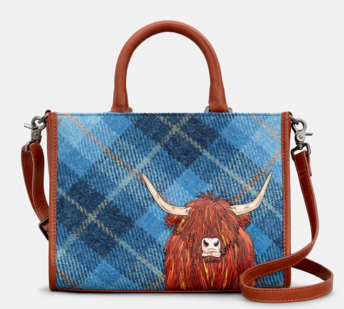 Yoshi Leather and Harris Tweed Highland Cow Grab Bag