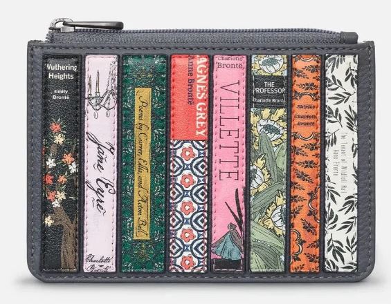 Yoshi Leather  Zip Top Purse Bronte Grey