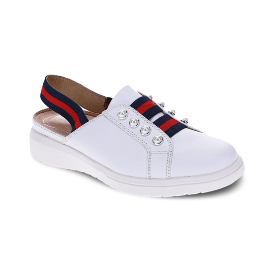 Mia Vita Bugsy Slip on White