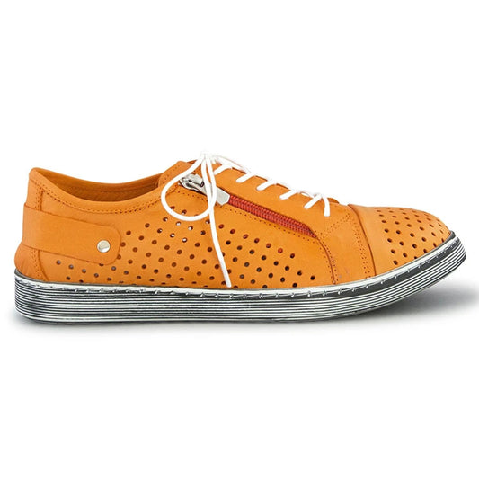 Cabello EG17 Perf Sneaker Orange sz 40