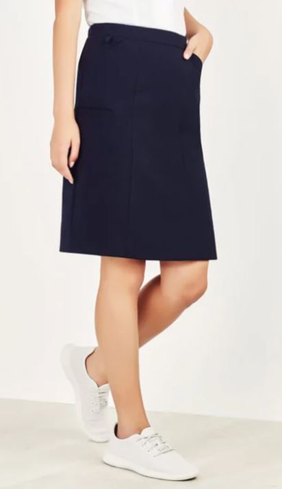 Biz Care Womens Comfort Waist Cargo Skirt (CL956LS)