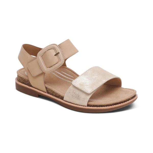 Aetrex Claire Quarter Strap Sandal