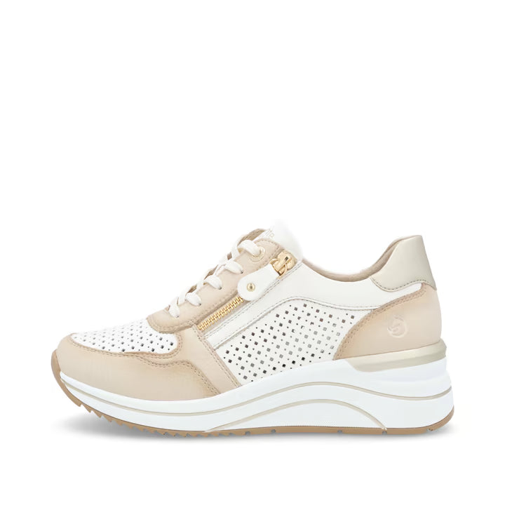 Remonte D0T14 Crema Wedge Sneaker