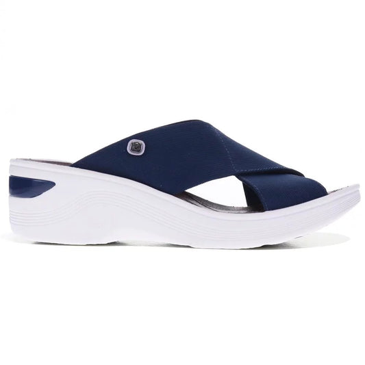 Bzees Desire Cross Over Sandal Navy