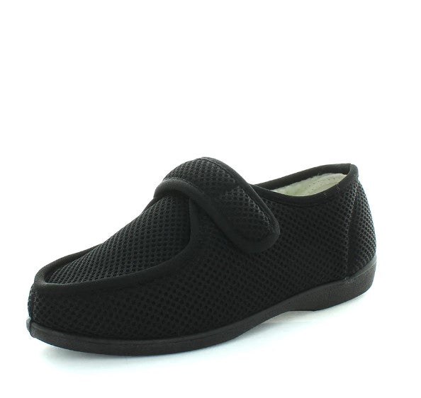 Panda Elandy Black  Mesh Velcro Slipper