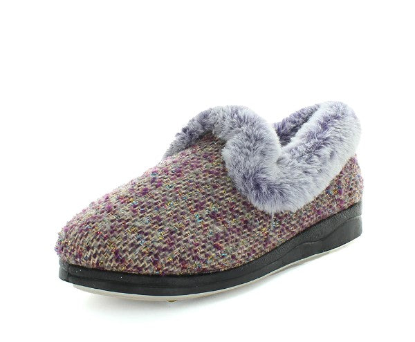 Panda Emille Slipper Purple Knit