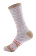 Food Socks Pink Donut