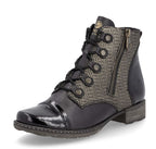 Remonte Black Combo Booties D4391-03