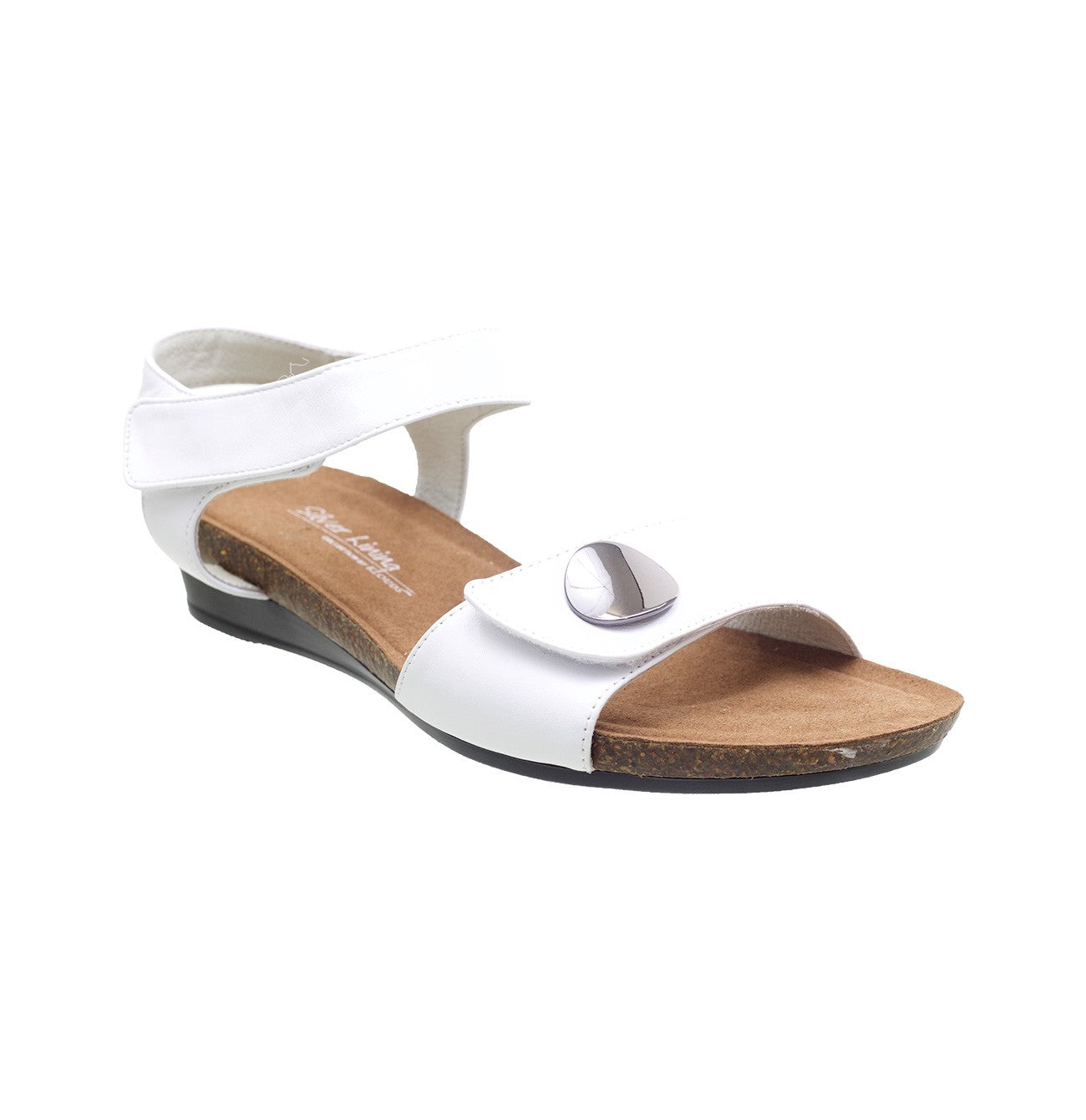 Silver Lining Happy Sandals White 