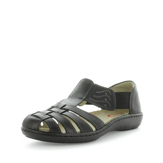 Kiarflex Kadice T-Bar Sandal Black 