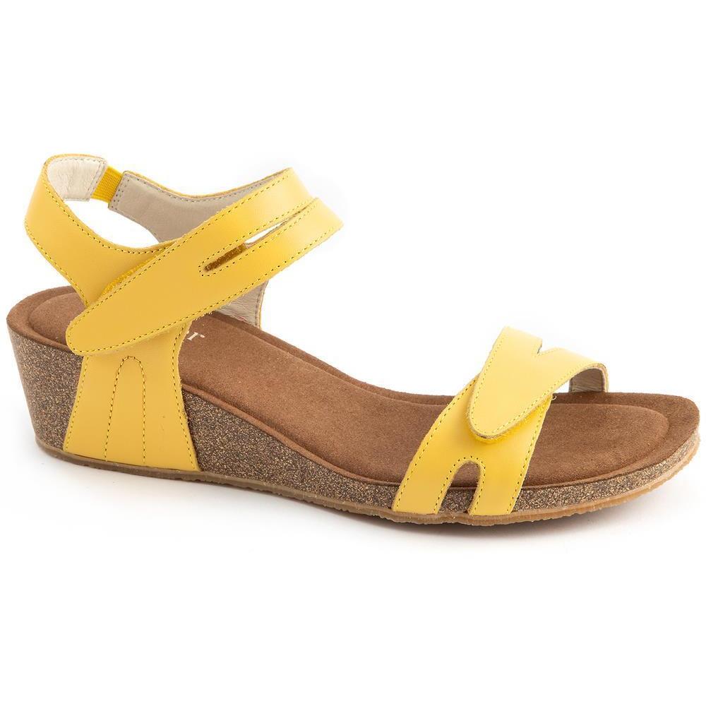 Silver Lining Kimberley Wedge Sandal Yellow