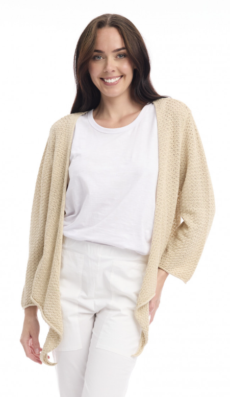 Orientique Knit Tie Shrug