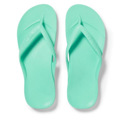 Archies Kids Arch Support Thongs Mint