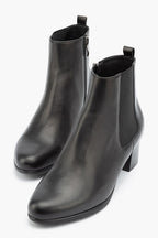 Klouds Myrtle Heeled Zip Boot Black