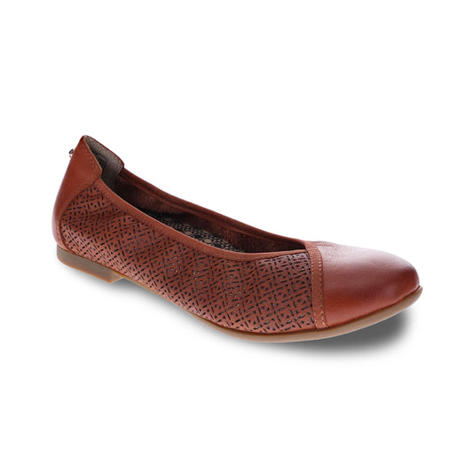 Revere Nairobi Ballet Flat - Cognac