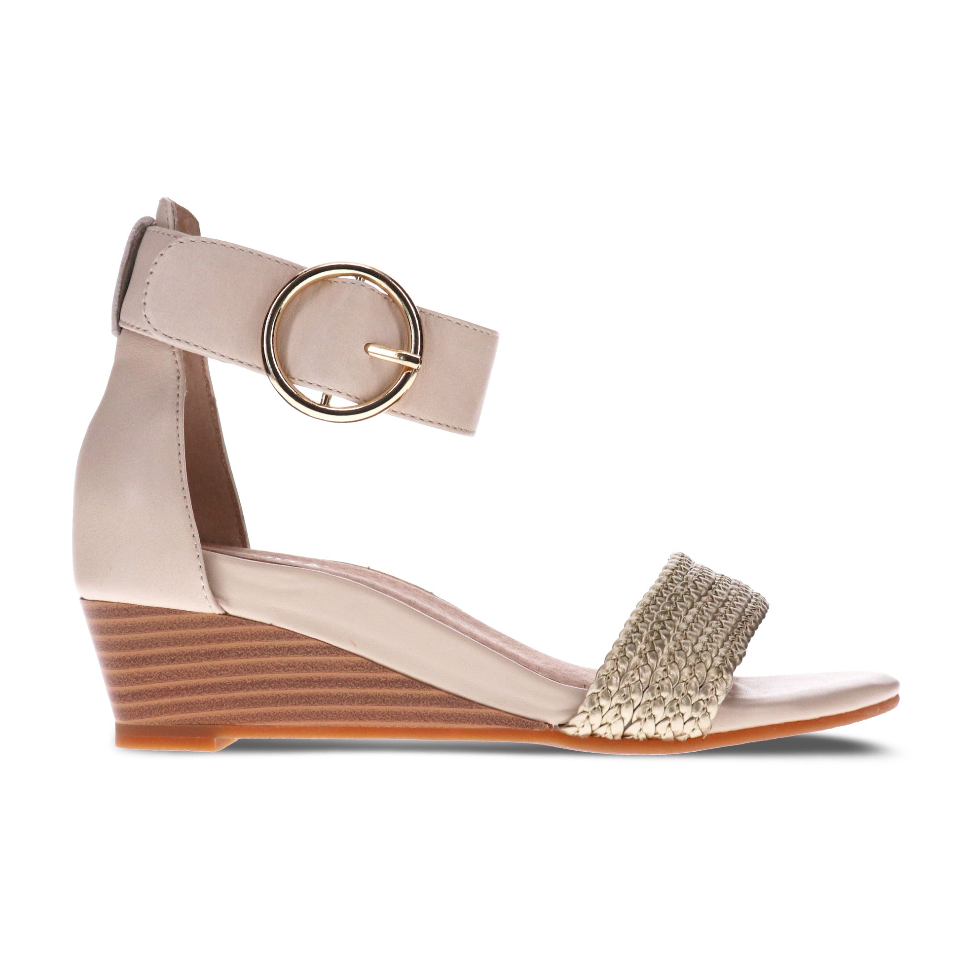 Mia Vita Nasia Wedge Heel Beige