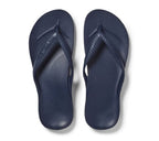 Archies Arch Support Thongs Navy