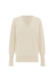 Milson Arabella V Neck Tallow 