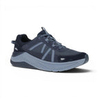 The Happy Shoe Shop Dansko Poppy navy blue leather and mesh walking sneaker with a supportive EVA midsole