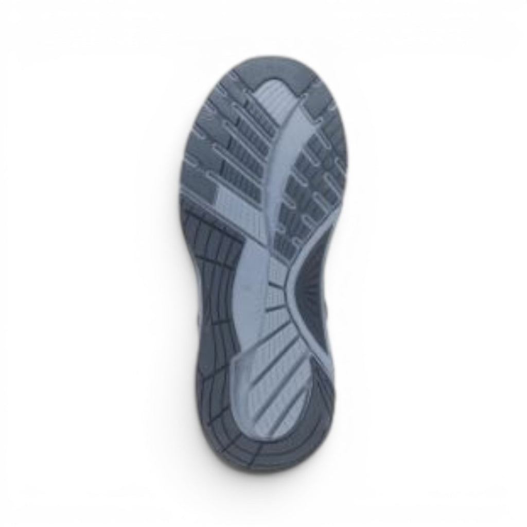 The Happy Shoe Shop Dansko Poppy sneaker grey rubber outsole with textured tread pattern for traction