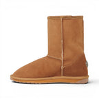 The Happy Shoe Shop Emu Australia Platinum Stinger Lo sheepskin boots in tan. Water-resistant, handcrafted, double-face sheepskin.