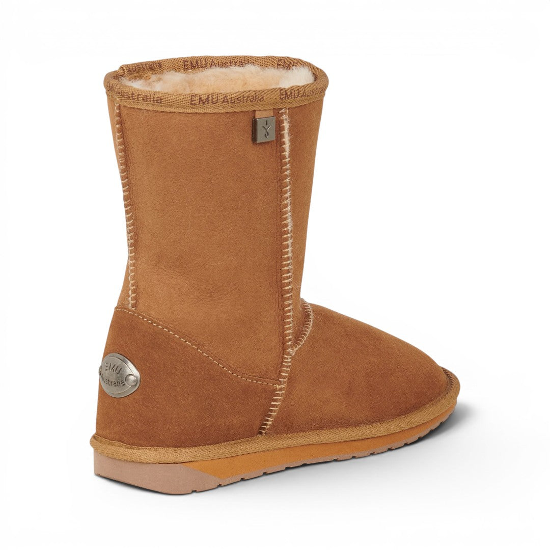 The Happy Shoe Shop Emu Australia Platinum Stinger Lo sheepskin boot in tan, water-resistant and made in Australia.