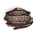 The Happy Shoe Shop Vendula London Farmhouse Pantry Alice Bag interior view showing three compartments and lining