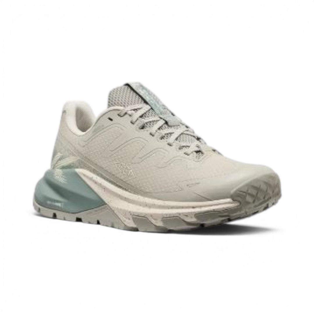 The Happy Shoe Shop Keen Targhee Apex WP sneaker in light grey with a durable mesh upper and lugged rubber outsole.