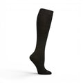 The Happy Shoe Shop Pussyfoot Merino Knee High Socks in charcoal grey, made from merino wool blend with reinforced toe and heel.