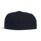 The Happy Shoe Shop Thomas Cook Samuel Driver Cap in dark blue wool with a subtle embossed logo.