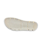 The Happy Shoe Shop Soultbush Harbour sandal showing the textured white rubber sole with wave pattern grip