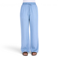 The Happy Shoe Shop Thomas Cook Clara light blue lyocell wide leg pants with an elasticated drawstring waist.