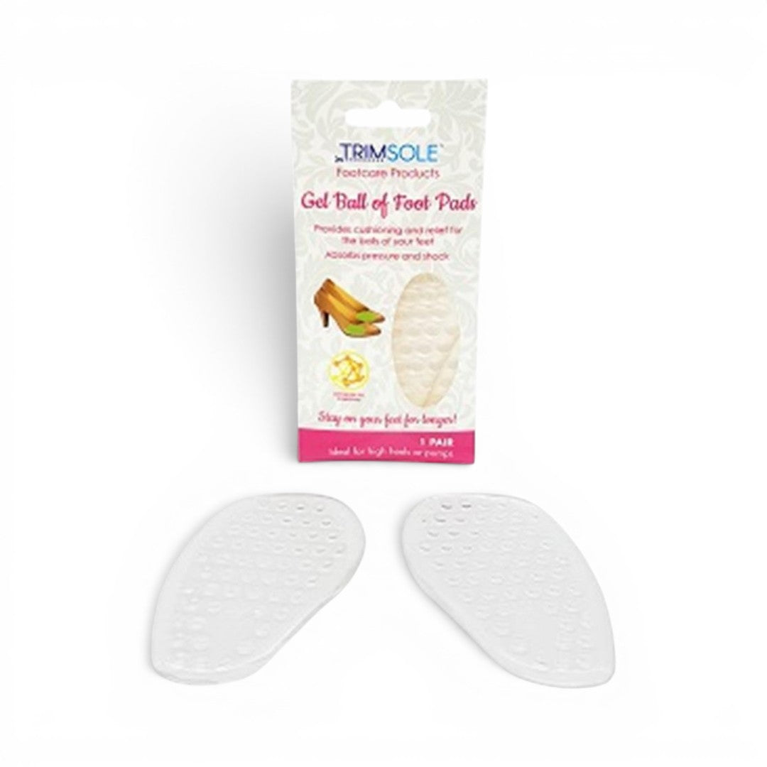 The Happy Shoe Shop TRIMSOLE clear gel ball of foot pads for high heel comfort and pressure relief