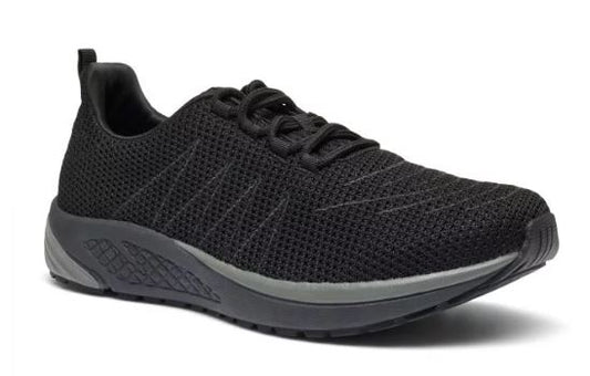 Propet Mens Tour Knit Walker Triple Black