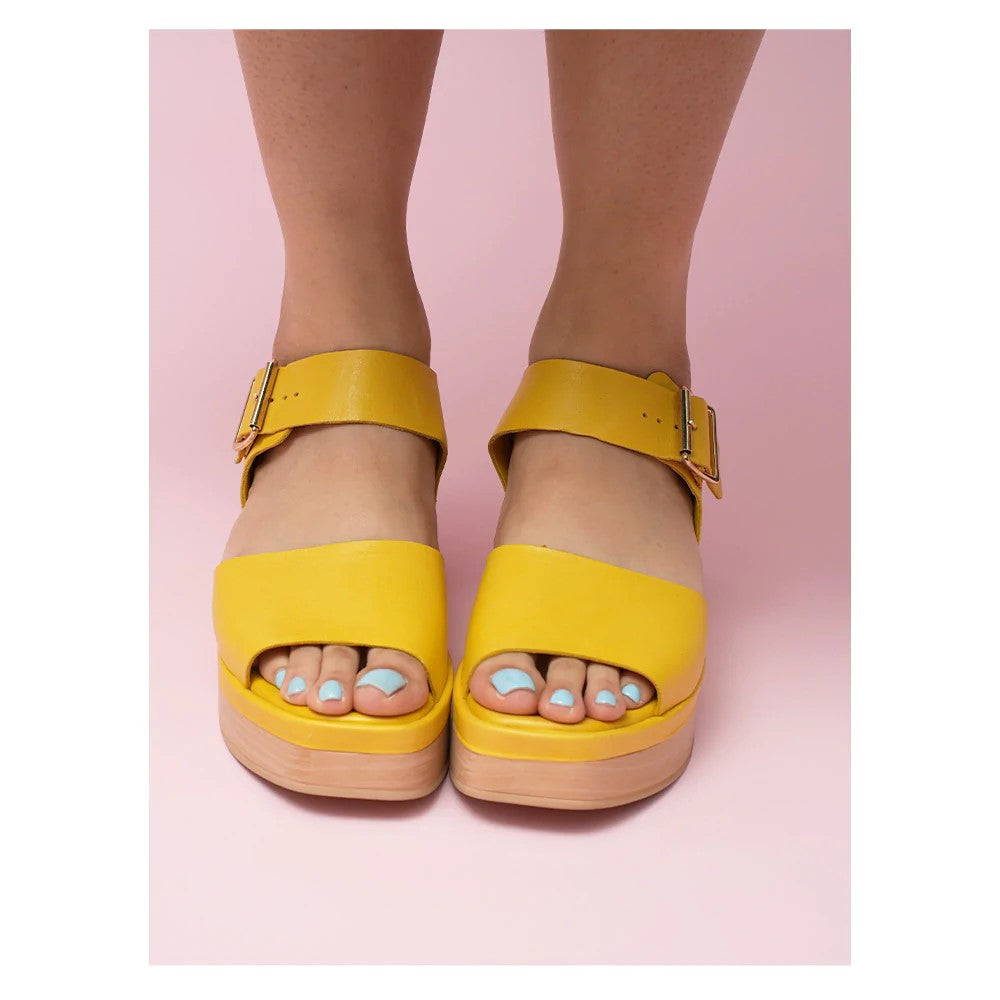 Le Sansa True Platform Sandal Lemon