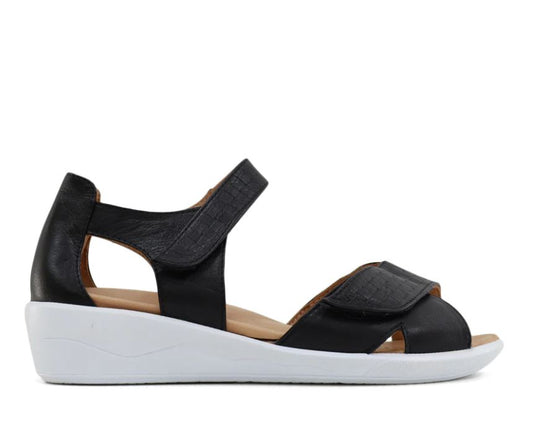 Tesselli Tuesday Black Wedge Sandal