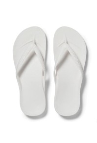 Archies Arch Support Thongs White