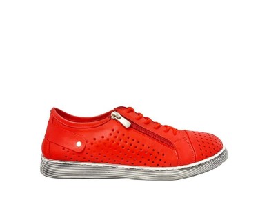 Cabello EG17 Perf Sneaker Red