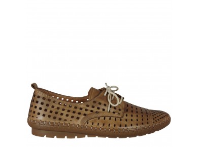 Cabello Kroon Perforated Tan - HBE-7873